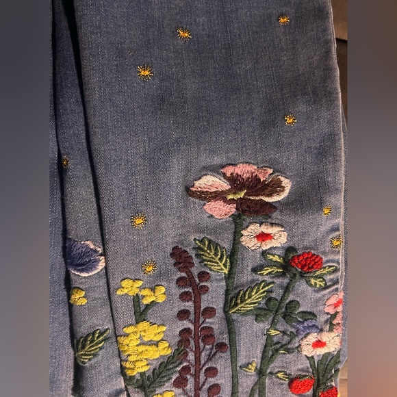 Women’s 12 Earl jeans embroidered skinny ankle jean - Picture 6 of 6